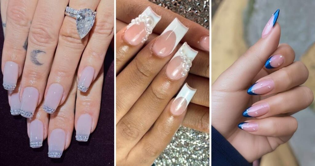 Diamond Choker French Tips Are the Glam Nail Trend Everyone Wants in 2026