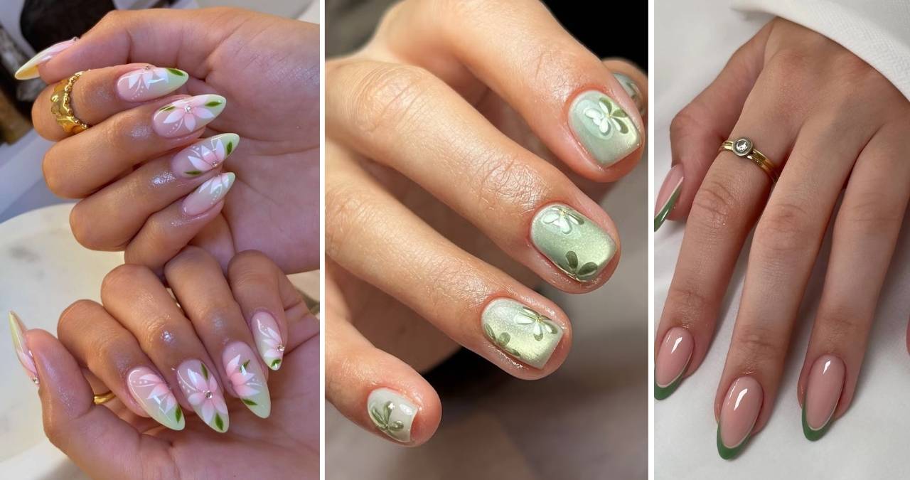 30 Gorgeous Green Spring Nail Ideas for a Fresh Seasonal Look