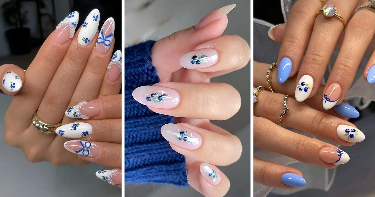 22 Blueberry Nail Ideas That Are Perfect for Spring and Summer