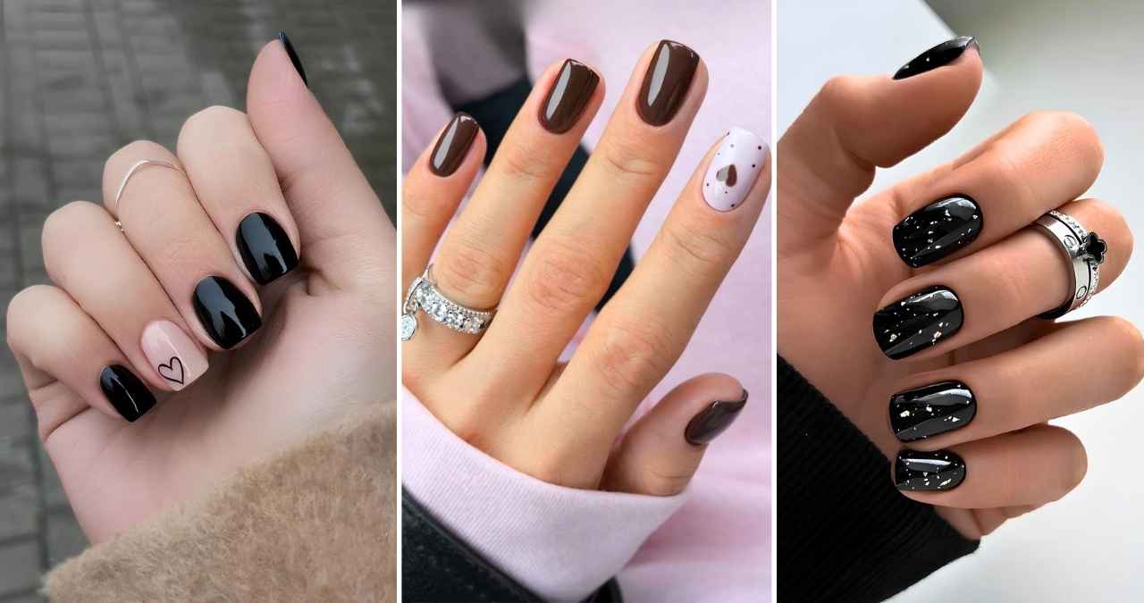 25 Gorgeous Black Winter Nails That Make a Stylish Cold-Weather Statement